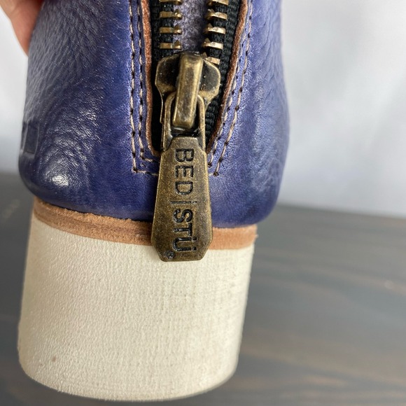 Bed Stu Carroll Platform Ankle Strap Sandals Women 7 Purple Leather Boho NEW - Picture 8 of 11